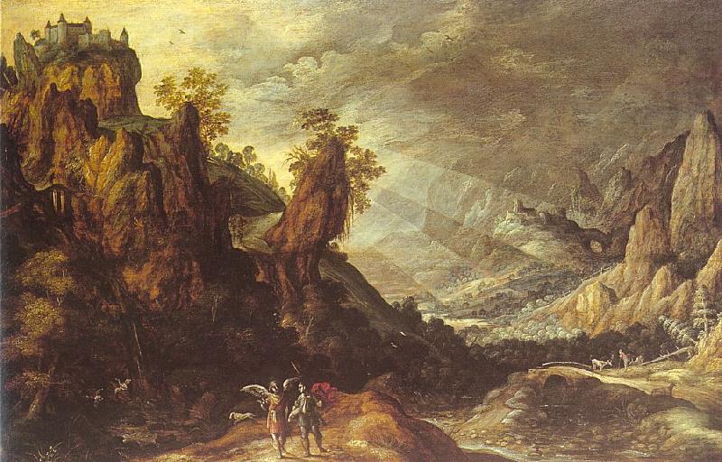 Landscape with Tobias and the Angel, Kerstiaen de Keuninck